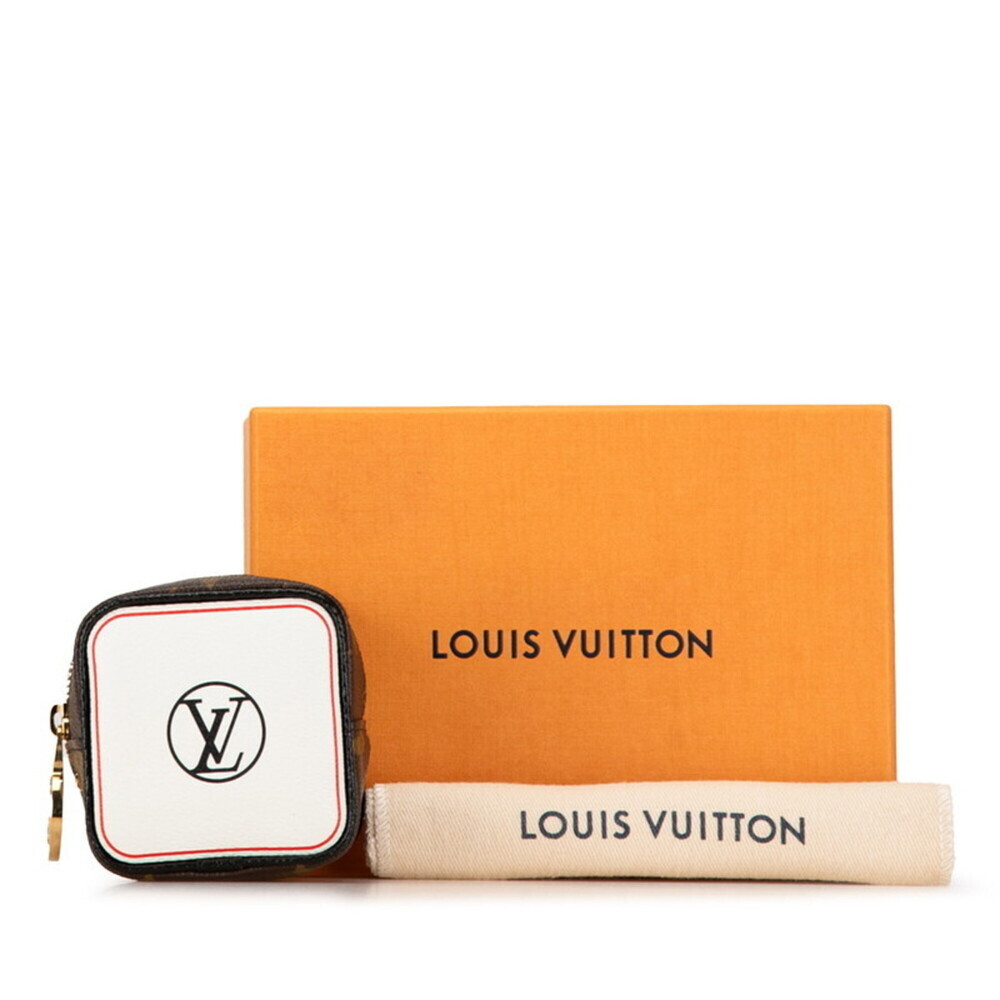 LOUIS VUITTON Authentic Brown Monogram Leather Pouch - Picture 11 of 12